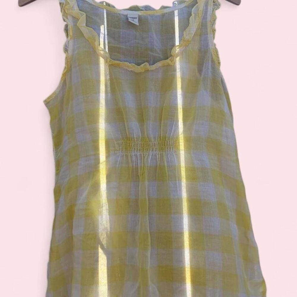 Old navy pastel gingham tunic